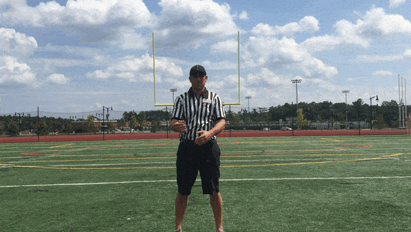 Holding call by a referee