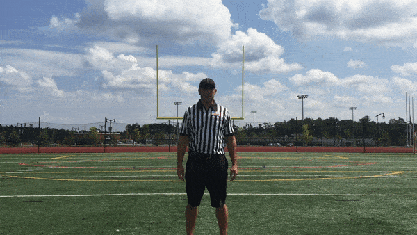 referee signal for touchback in football