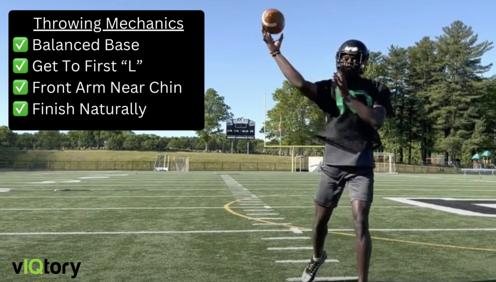 Quarterback mechanics cheat sheet