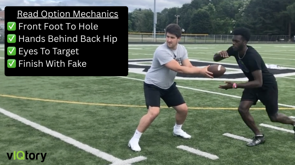 Read option checklist for quarterbacks