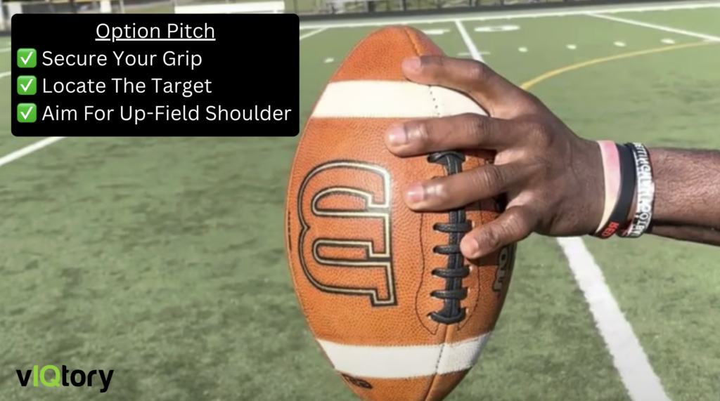 Coach the option pitch in football