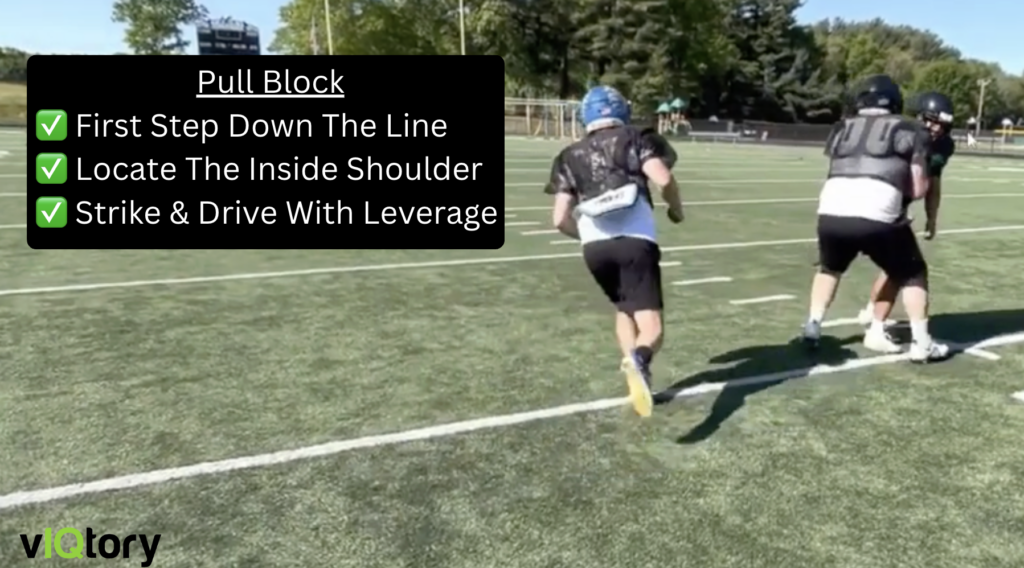 Pulling guard blocking