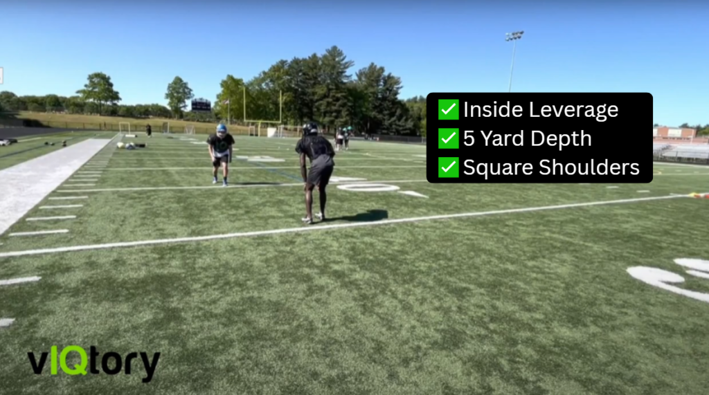 Catch press technique in football